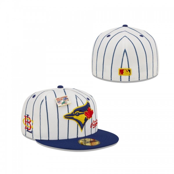 Men's Toronto Blue Jays New Era White Navy MLB X Big League Chew Original 59FIFTY Fitted Hat