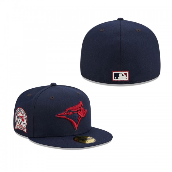 Blue Jays Cooperstown Collection 40th Anniversary Patch Cap Navy