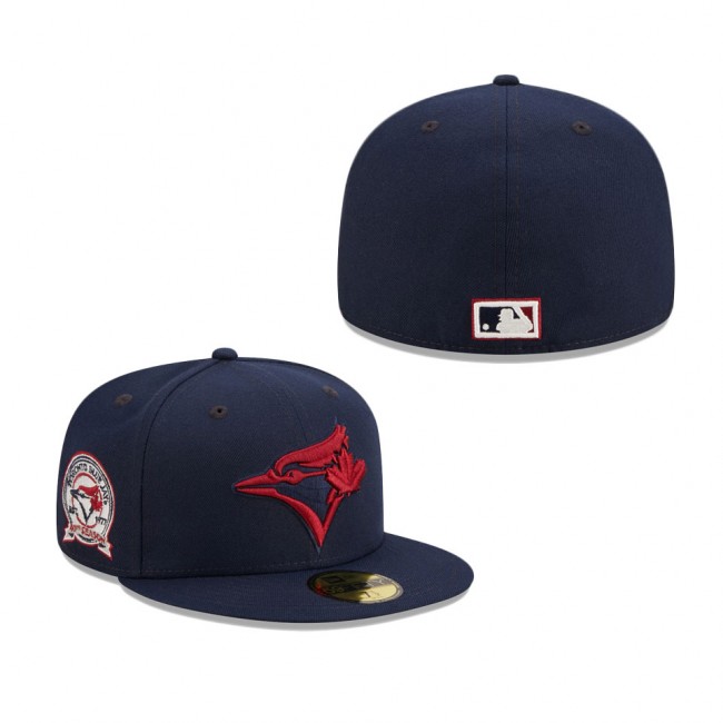 Blue Jays Cooperstown Collection 40th Anniversary Patch Cap Navy