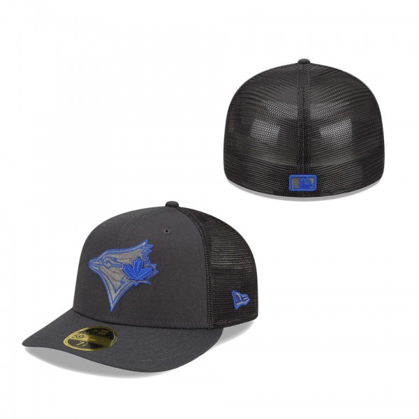 Toronto Blue Jays New Era 2022 Batting Practice Low Profile 59FIFTY Fitted Hat Graphite