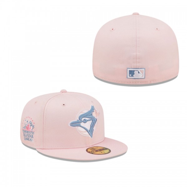 Toronto Blue Jays Pink Sky Blue 1991 MLB All-Star Game Cooperstown Collection Undervisor 59FIFTY Fitted Hat