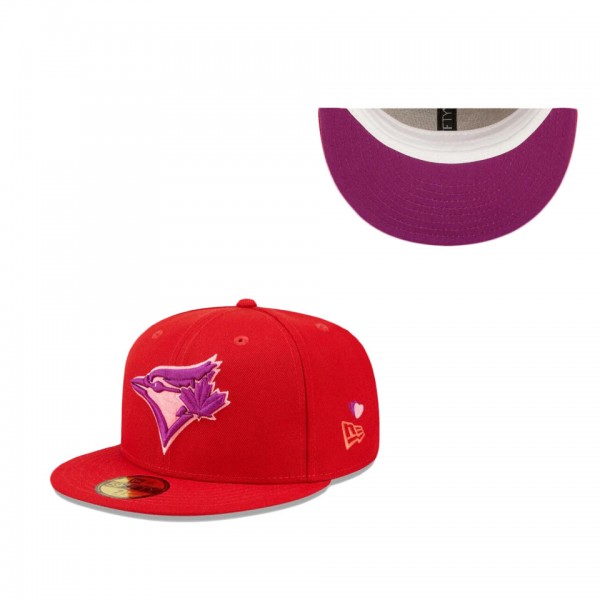 Toronto Blue Jays Purple Undervisor 59FIFTY Fitted Hat