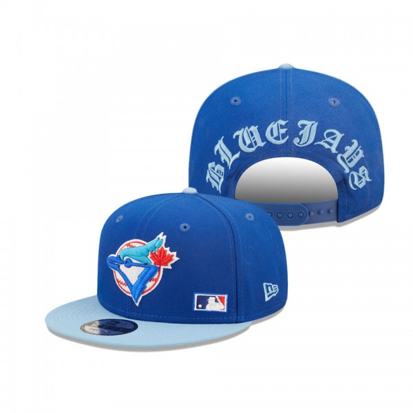 Toronto Blue Jays Royal Blackletter Arch 9FIFTY Snapback Hat