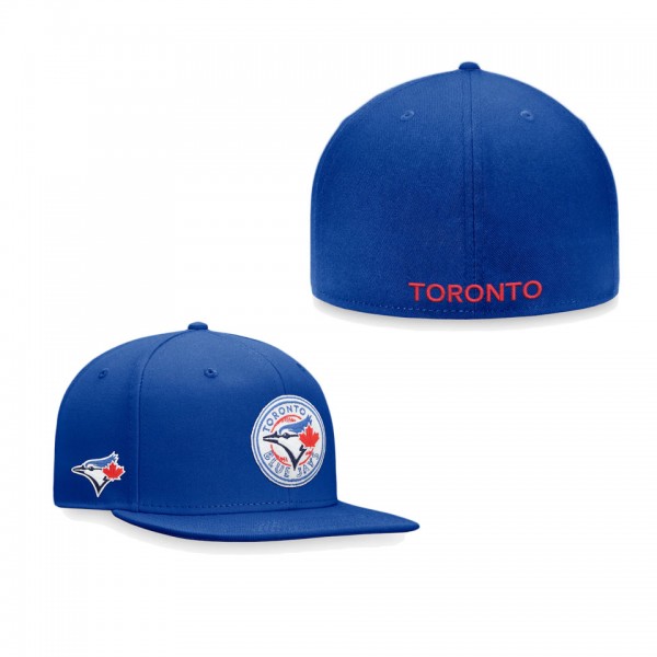 Men's Toronto Blue Jays Royal Iconic Team Patch Fitted Hat
