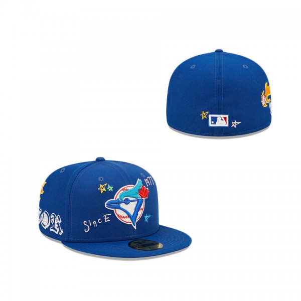 Toronto Blue Jays Scribble Collection 59FIFTY Fitted Hat