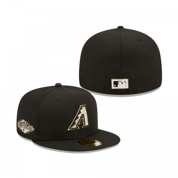 Diamondbacks 2011 All-Star Game Metallic Gold Undervisor 59FIFTY Fitted Hat Black