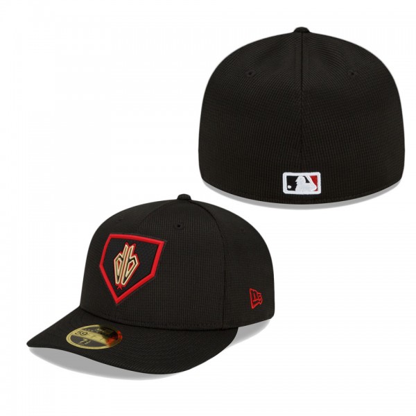 Arizona Diamondbacks Black 2022 Clubhouse Alternate Logo Low Profile 59FIFTY Fitted Hat