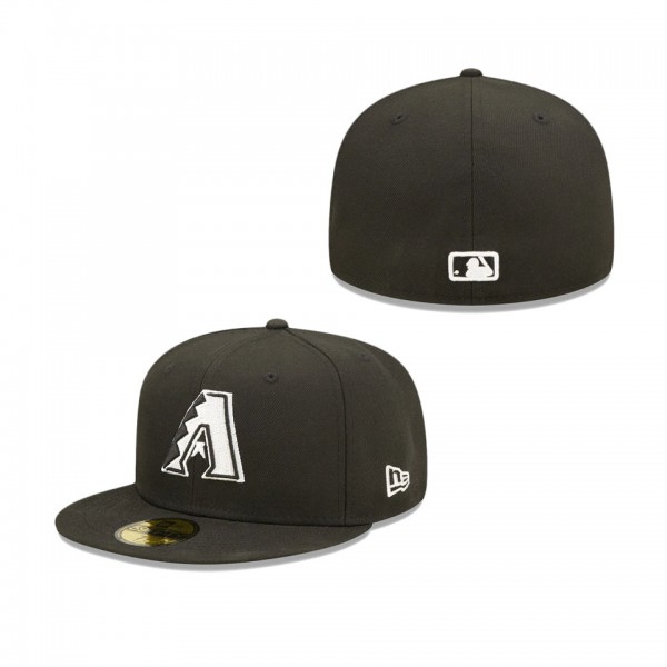 Men's Arizona Diamondbacks Black Team Logo 59FIFTY Fitted Hat