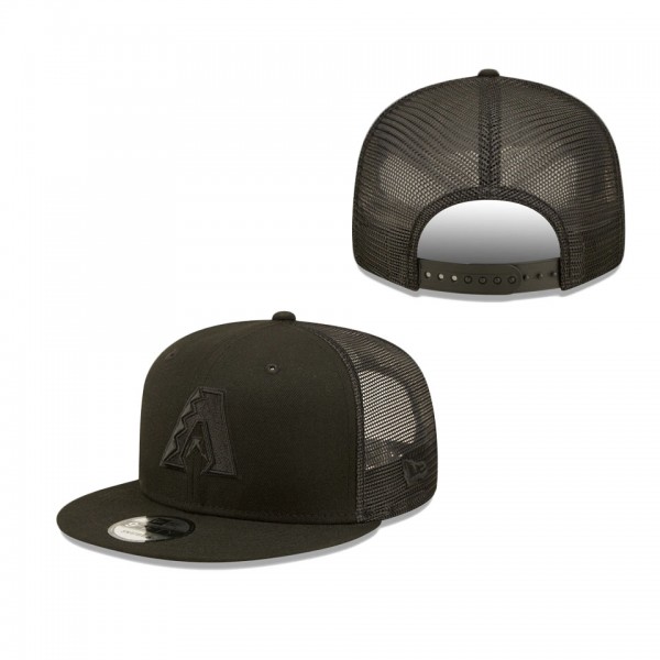 Men's Arizona Diamondbacks New Era Blackout Trucker 9FIFTY Snapback Hat