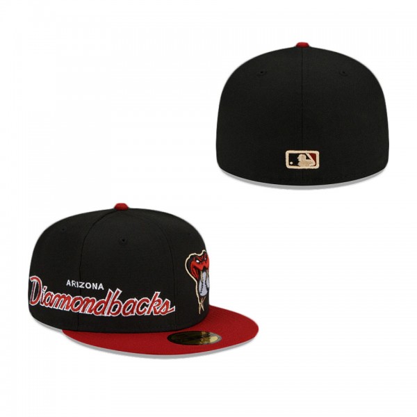 Arizona Diamondbacks Double Logo 59FIFTY Fitted Hat