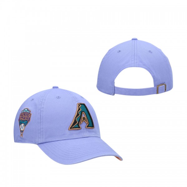 Men's Arizona Diamondbacks '47 Lavender 1998 Inaugural Season Double Under Clean Up Adjustable Hat