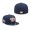 Men's Arizona Diamondbacks Navy 2001 World Series Logo Lava Undervisor 59FIFTY Fitted Hat