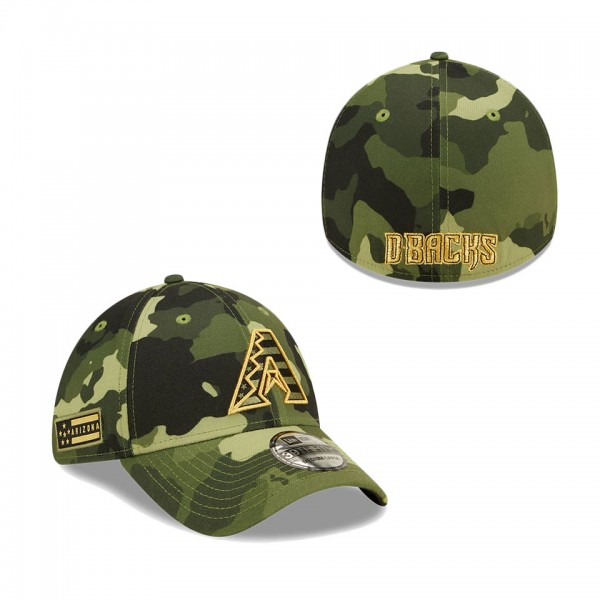 Men's Arizona Diamondbacks New Era Camo 2022 Armed Forces Day 39THIRTY Flex Hat