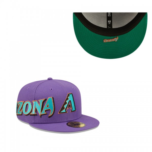 Arizona Diamondbacks Purple Sidesplit Fitted Hat