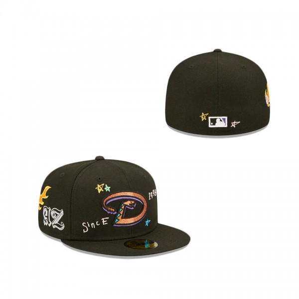 Arizona Diamondbacks Scribble Collection 59FIFTY Fitted Hat