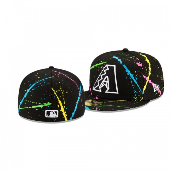 Arizona Diamondbacks Streakpop Black 59FIFTY Fitted Hat