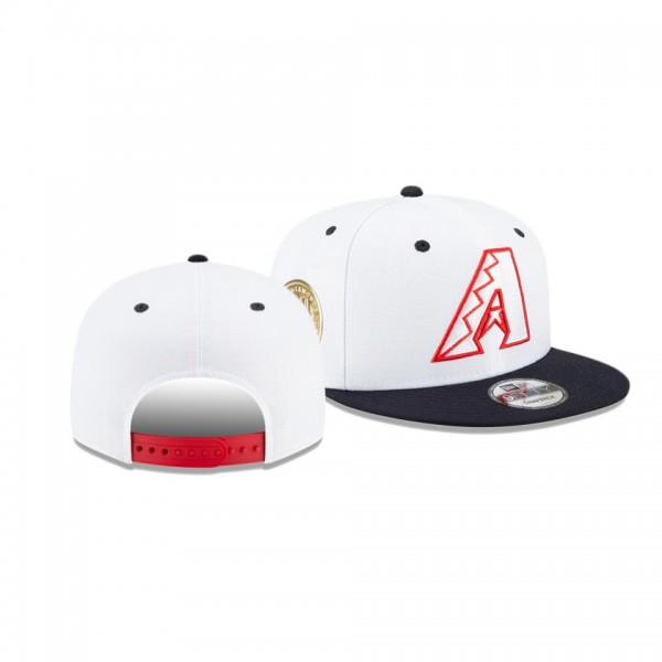Arizona Diamondbacks Americana White 9FIFTY Snapback Hat
