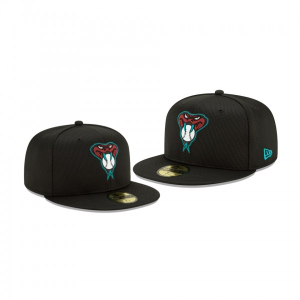Men's Diamondbacks Clubhouse Black 59FIFTY Fitted Hat