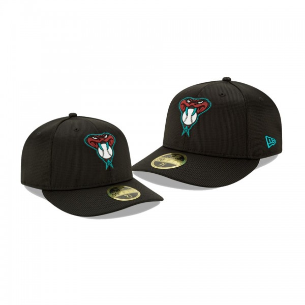 Men's Diamondbacks Clubhouse Black Low Profile 59FIFTY Fitted Hat