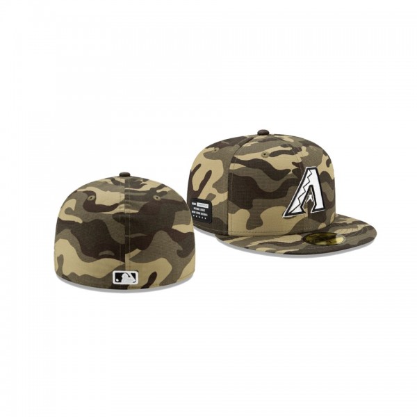 Men's Arizona Diamondbacks 2021 Armed Forces Day Camo On-Field 59FIFTY Fitted Hat