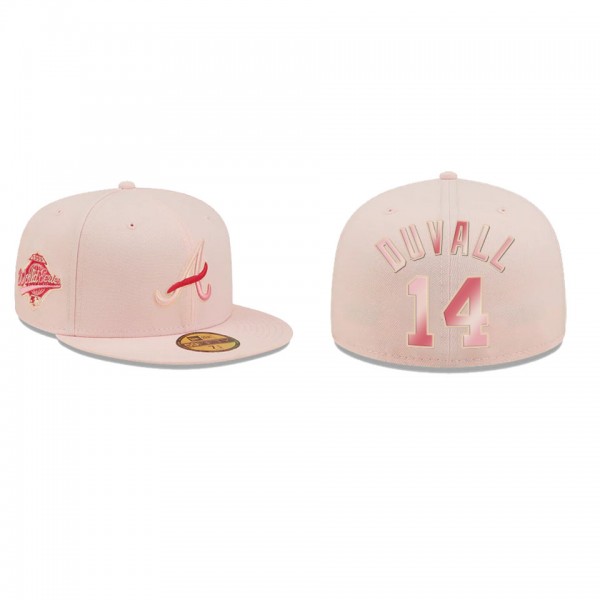 Adam Duvall Atlanta Braves Pink Blossoms Fitted Hat