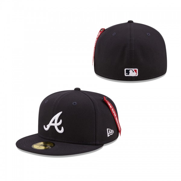 Atlanta Braves New Era X Alpha Industries 59FIFTY Fitted Hat Navy