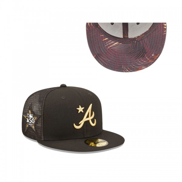 Atlanta Braves Black 2022 MLB All-Star Game On-Field 59FIFTY Fitted Hat