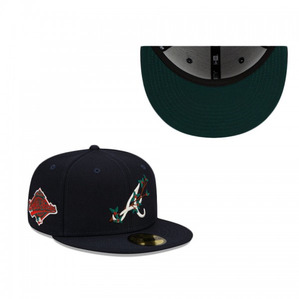 Atlanta Braves Holly Fitted Hat