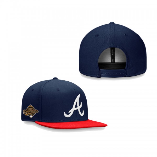 Atlanta Braves Navy 1995 World Series Patch Snapback Hat