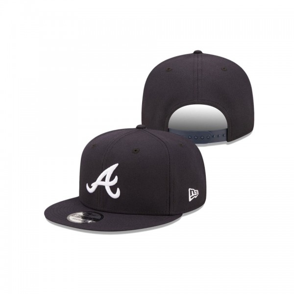 Atlanta Braves Navy Primary Logo 9FIFTY Snapback Hat