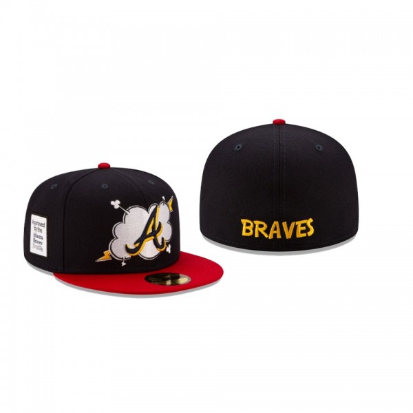 Men's Atlanta Braves Cloud Black 59FIFTY Fitted Hat