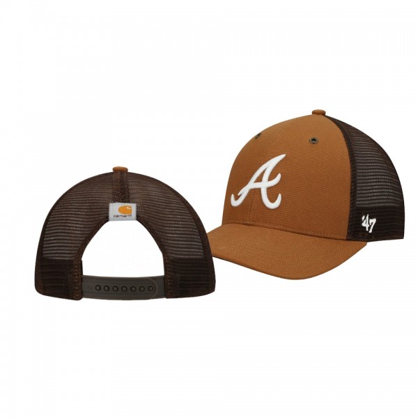 Atlanta Braves MVP Brown Trucker Snapback Hat
