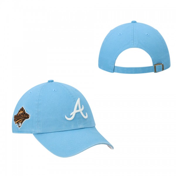 Men's Atlanta Braves Light Blue 1998 World Series Double Under Clean Up Adjustable Hat