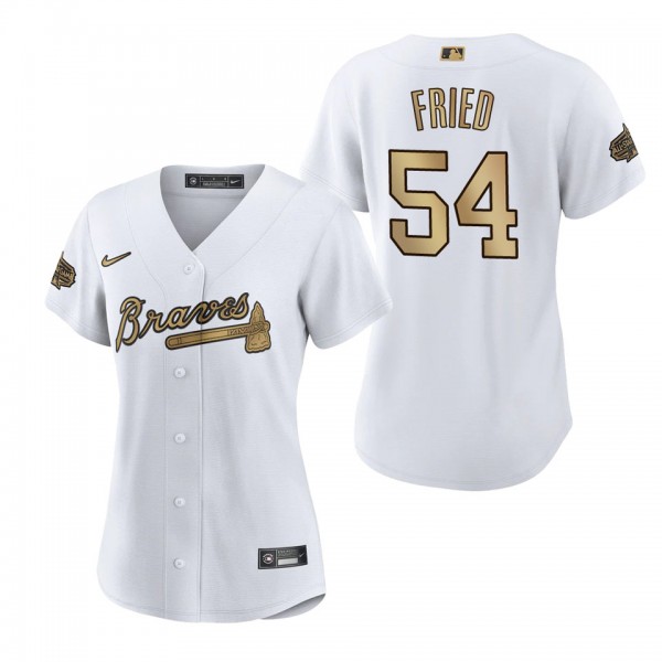 Women's Max Fried Braves White 2022 MLB All-Star Game Replica Jersey