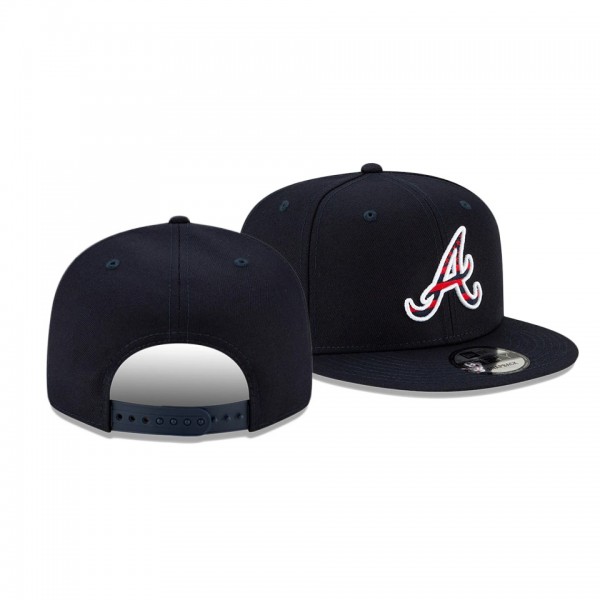 Men's Braves 2021 Independence Day Navy 9FIFTY 4th Of July Hat