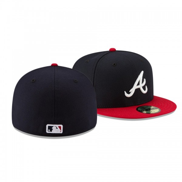 Atlanta Braves 2021 MLB All-Star Game Navy Workout Sidepatch 59FIFTY Hat