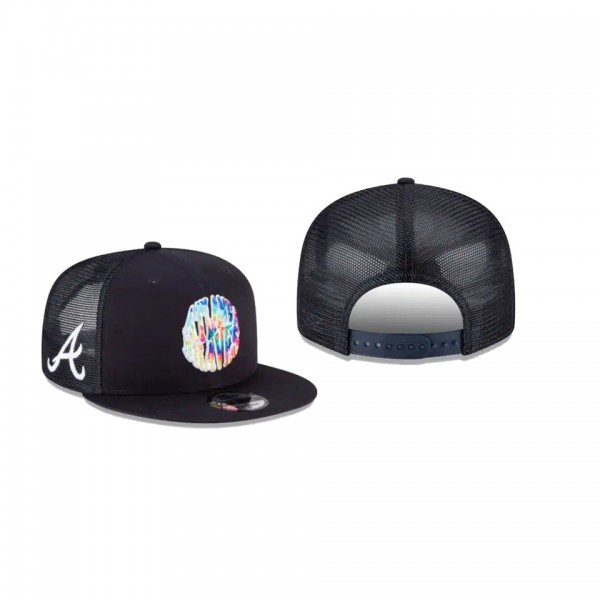 Men's Atlanta Braves Groovy Collection Navy 9FIFTY Snapback Hat