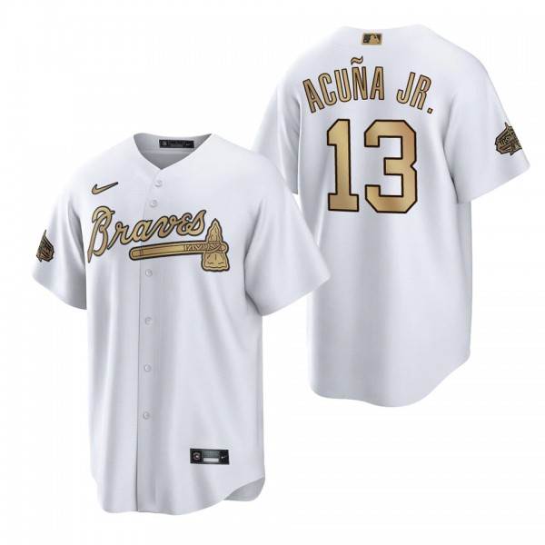 Ronald Acuna Jr. Braves White 2022 MLB All-Star Game Replica Jersey