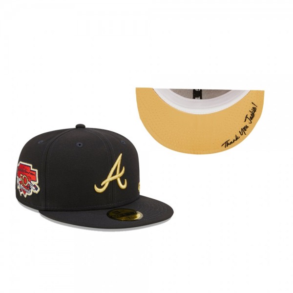 Atlanta Braves Navy Thank You Jackie 2.0 59FIFTY Fitted Hat