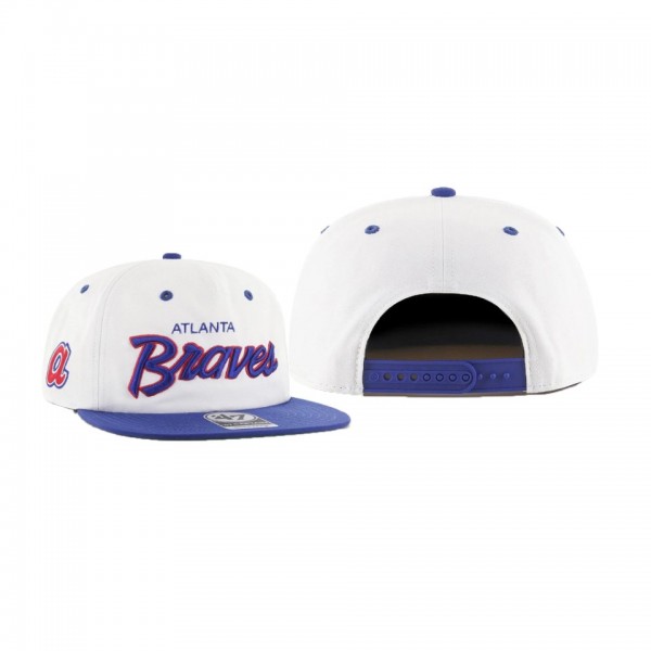 Men's Atlanta Braves Cooperstown Crosstown White Captain Rf Hat