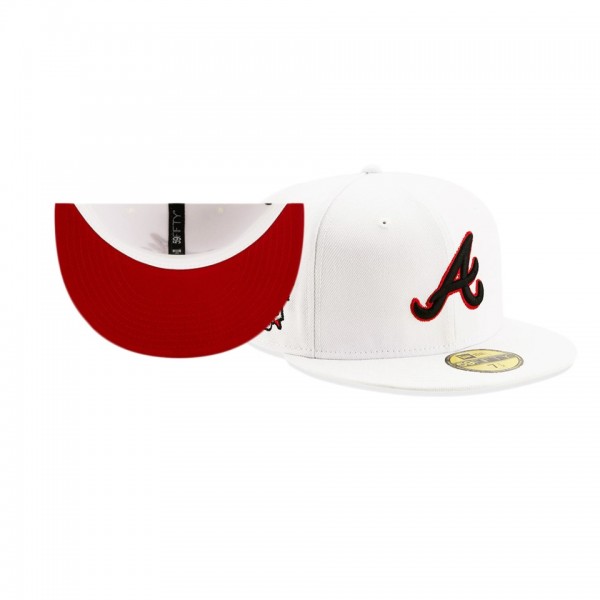 Atlanta Braves Red Undervisor White 2021 MLB All-Star Game Patch 59FIFTY Hat