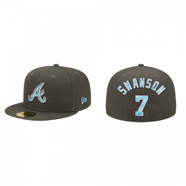 Dansby Swanson Atlanta Braves 2022 Father's Day On-Field 59FIFTY Fitted Hat