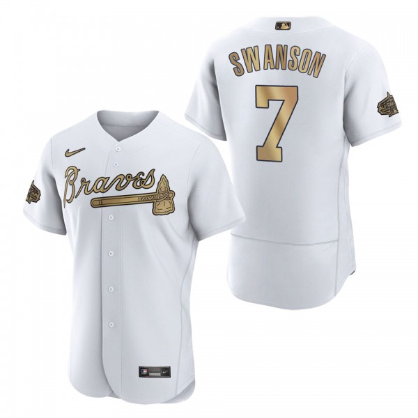 Dansby Swanson Braves 2022 MLB All-Star Game Authentic White Jersey