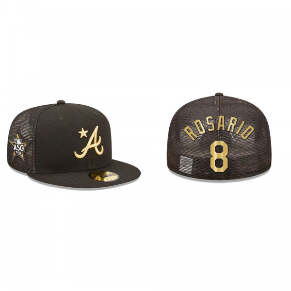 Eddie Rosario Atlanta Braves Black 2022 MLB All-Star Game On-Field 59FIFTY Fitted Hat