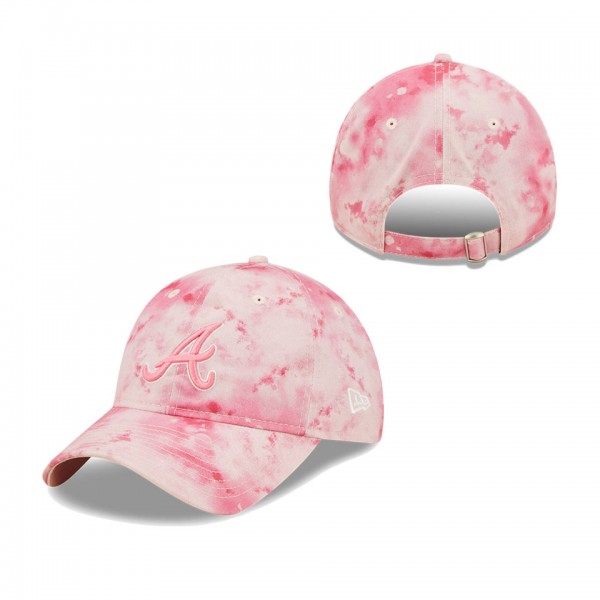Girls Youth Atlanta Braves Pink 2022 Mother's Day 9TWENTY Adjustable Hat