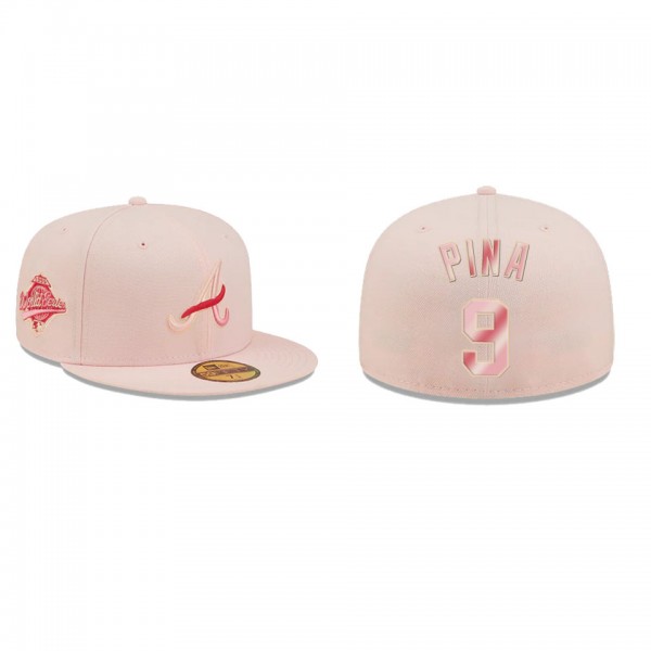 Manny Pina Atlanta Braves Pink Blossoms Fitted Hat