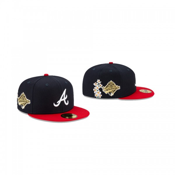 Men's Atlanta Braves State Flower Black 59FIFTY Fitted Hat