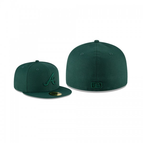 Men's Atlanta Braves Tonal Dark Green 59FIFTY Fitted Hat