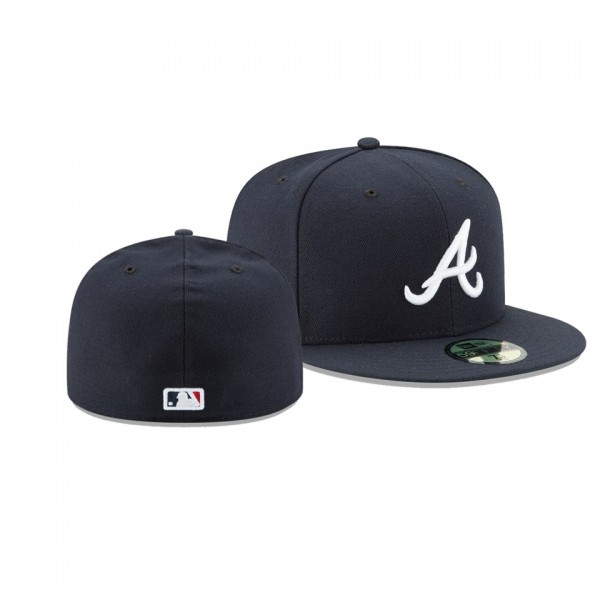Men's Braves 2019 Postseason Navy 59FIFTY Fitted New Era Hat