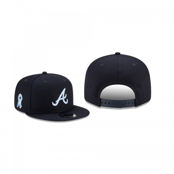Men's Atlanta Braves 2021 Father's Day Navy 9FIFTY Snapback Adjustable Hat